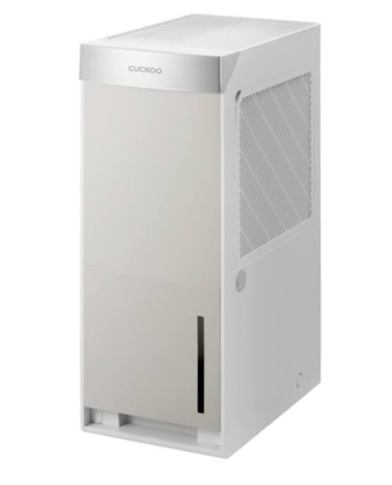 틈새 공간에 쏙 들어가는 화이트 컬러의 쿠쿠 인스퓨어 16L 초슬림 원룸 미니 제습기 추천